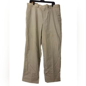 L.L.Bean Tan/Khaki Trousers Natural Fit Classic Preppy Size 36